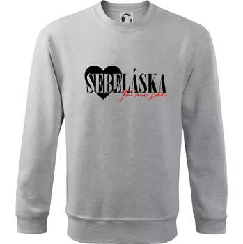Chlapecké tričko Sebeláska ta mi jde - Mikina Essential dětská - 158 cm/12 let ( Světlešedý Melír )