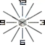 3D nalepovací hodiny Briliant šedé