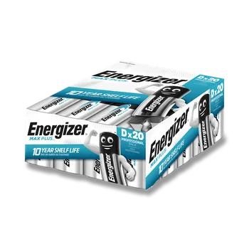 Elektronika Energizer MAX Plus Professional – alkalická baterie - typ D, 20 ks