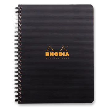 Blok Rhodia Active Meeting Book - kroužkový blok - A5+, 80 l., linkovaný