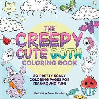 Cizojazyčná kniha Creepy Cute Goth Coloring Book