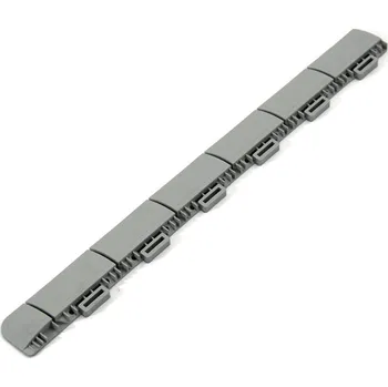 Plastový nájezd pro terasovou dlažbu šedý "samice" - 60 x 5,2 x 1,3 cm