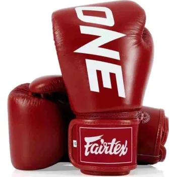 Boxerské rukavice Boxerské rukavice Fairtex BGV1 – ONE – červená 14oz
