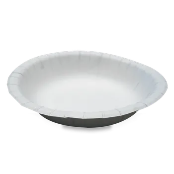 Talíř Ideal - papírový talíř hluboký, s tukovou bariérou - průměr 20 cm, 50 ks