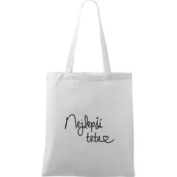 Nejlepší teta - Taška bavlněná - 42 x 38 cm ( Bílá )