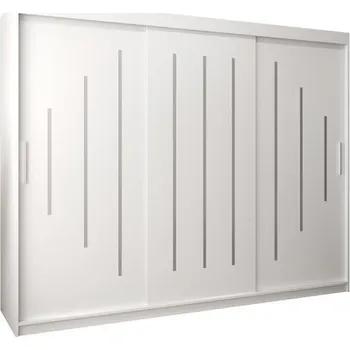 Šatní skříň Šatní skříň s posuvnými dveřmi YORK - 250x200cm -Bílá-