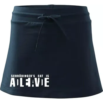 Dámské oblečení Schrödinger's Cat ADLEIAVDE - dead and alive - Sportovní sukně - two in one - XL ( Námořní modrá (velmi tmavá - téměř černá) )