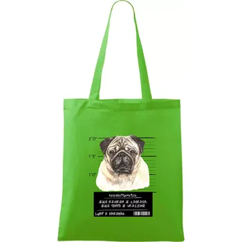 Lump a darebák mopsík - Taška bavlněná - 42 x 38 cm ( Apple Green )