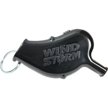 Píšťalka pro rozhodčího Píšťalka WINDSTORM™ plastová ČERNÁ