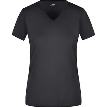 Dámské tričko James&amp;Nicholson Dámské triko JN972 Black S
