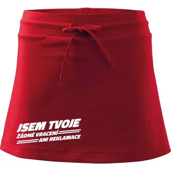 Dámské oblečení Jsem tvoje žádné vracení - Sportovní sukně - two in one - M ( Červená )