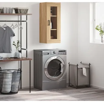 Koupelnový nábytek vidaXL Nástěnná skříňka 34,5 x 34 x 90 cm [828923] Barva: dub sonoma