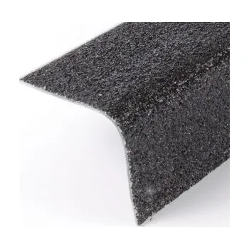 Stavební profil Sklolaminátová schodová hrana 800 x 75 x 30 mm, černá