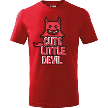 Dětská móda DOBRÝ TRIKO Dětské tričko Little devil Velikost: 146/10 let, Barva: Červená