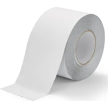 Výstražná páska Protiskluzová páska na nerovný povrch 100 mm x 18,3 m - bílá