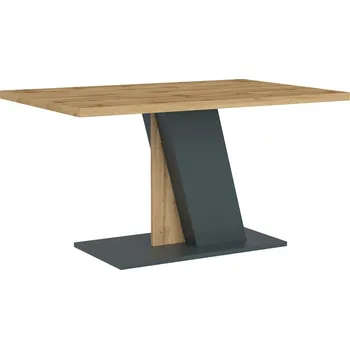 Nábytek CASARREDO TORIS jídelní stůl, antracit / dub Wotan