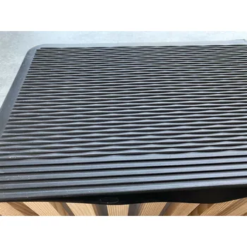 Nášlap na schod Gumový schodový nášlap Stripes, černý