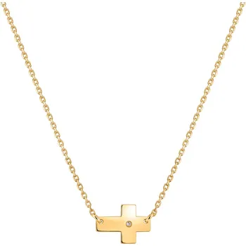 Náhrdelník Náhrdelník s diamantem Cross of Determination