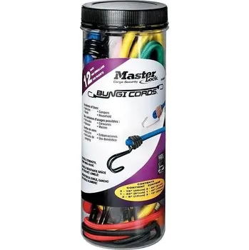 Upínací popruh Master Lock - Set 12 ks upínací gumy s háčky Master Lock 3107EURDAT