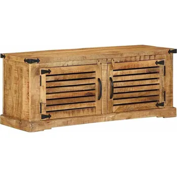 Botník vidaXL Skříň na obuv Hnědá 110 x 38 x 45 cm Masivní mangové dřevo [4019630]