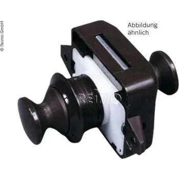 Příslušenství ke karavanu Zamykací systém Push Lock kulatý oboustranný pro skříně a šuplíky 50 ks šedá