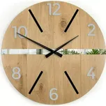 Nástěnné hodiny Akselo hnědé