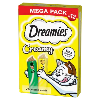 DREAMIES Krémový se sýrem a šantou kočičí 12x10g