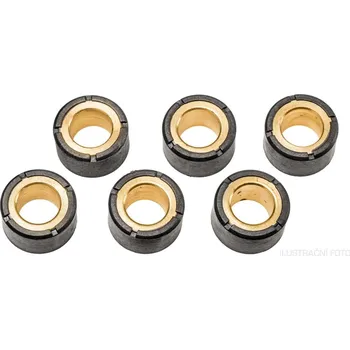 Motor pro motocykl válečky variátoru (průměr 18 x 14 mm), váha 15 g, Athena (sada 6 ks)