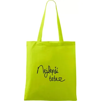 Nejlepší teta - Taška bavlněná - 42 x 38 cm ( Limetková )