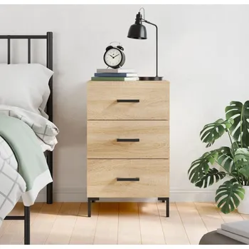 Ložnice vidaXL Noční stolek 40 x 40 x 66 cm kompozitní dřevo [827666] Barva: dub sonoma