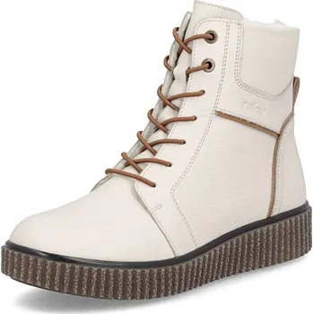 Dámské kozačky Dámská kotníková obuv RIEKER Y4303-80 béžová W5 38