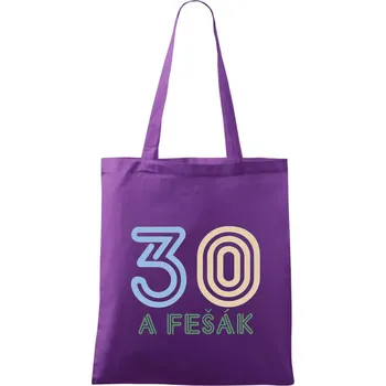 30 a fešák - Taška bavlněná - 42 x 38 cm ( Fialová )