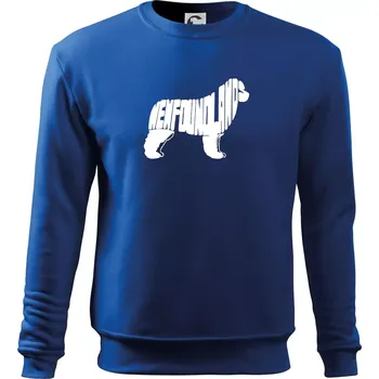 Chlapecké tričko Novofundlandský pes - nápis v tělě - Mikina Essential dětská - 146 cm/10 let ( Královská modrá )