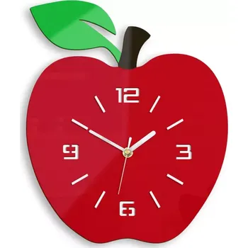 Hodiny Nástěnné hodiny Apple červené