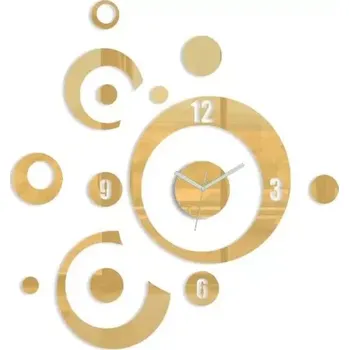 Hodiny 3D nalepovací hodiny Planets zlaté
