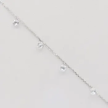 Náramek Stříbrný náramek na nohu