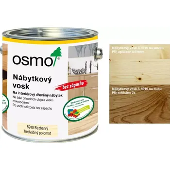 barva a nátěr na dřevo Osmo nábytkový vosk 5910 2,5l 2,5L