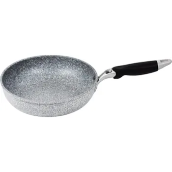 Pánev Kulatá nepřilnavá pánev 26 cm s dvojitým dnem a ergonomickou rukojetí pro všechny sporáky