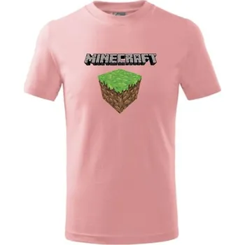 Chlapecké tričko Dětské tričko MINECRAFT 3 Velikost: 158 cm/12 let, Barva: růžová
