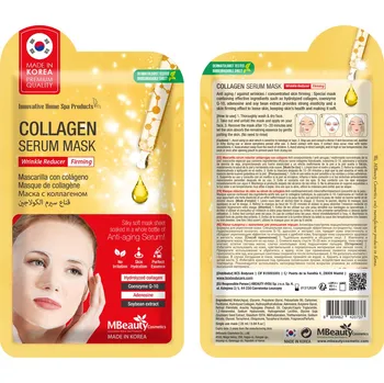 Pleťová maska Obličejová kolagenová maska proti stárnutí Becasan Nature