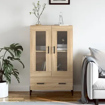 Příborník do zásuvky vidaXL Skříň highboard 69,5 x 31 x 115 cm kompozitní dřevo [828308] Barva: dub sonoma