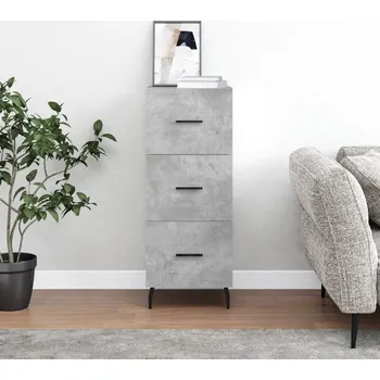 Příborník do zásuvky vidaXL Příborník 34,5 x 34 x 90 cm kompozitní dřevo [828627] Barva: Betonová šedá