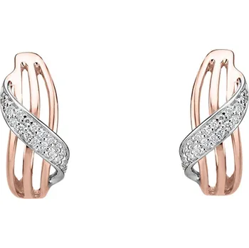 Náušnice Náušnice s diamanty Essential Wave