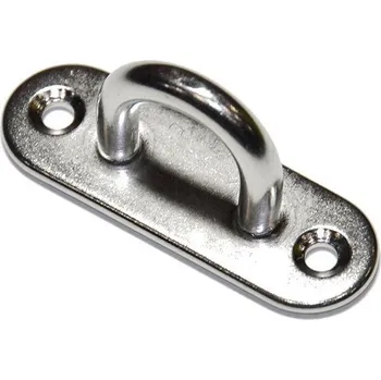 Tesařské kování deska s okem úzká 6*20*60mm, nerez A2, 9280-06