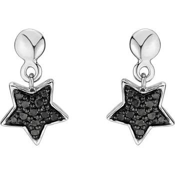 Náušnice Náušnice s černými diamanty Amazing Night