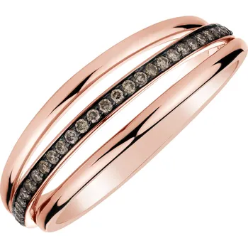 Prsten Prsten s hnědými diamanty Vesper Dream