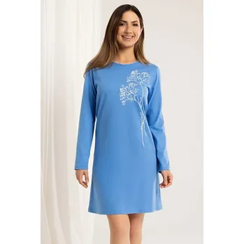 Dámská noční košile Noční košile Sometimes modrá dlouhý rukáv L