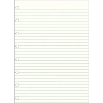 Diář Filofax A5 Notebook refill - ruled paper white (Brožovaná)