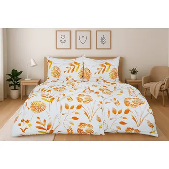 Povlečení Povlečení MUŠELÍN mikro SINA oranžové