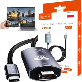 Video redukce Zenwire Adapétr USB-C na HDMI 2 m